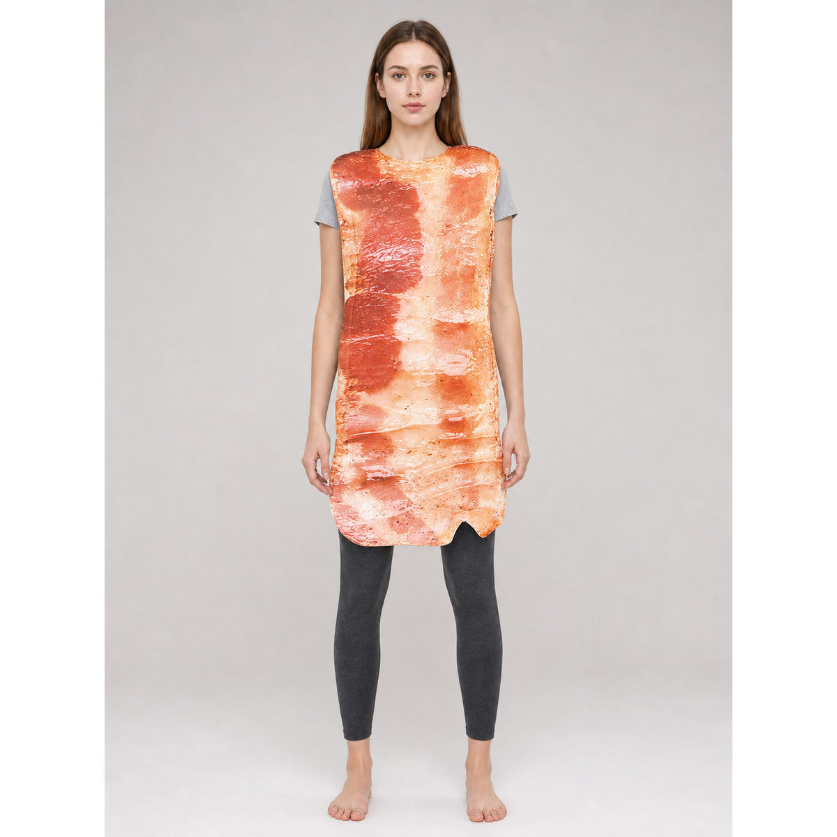 Carnival Costume in the Shape of a Bacon Slice on-model view