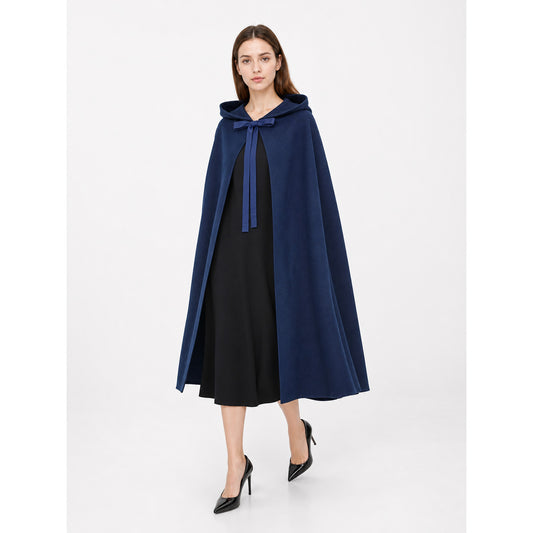 Blue Hooded Medieval Carnival Cloak