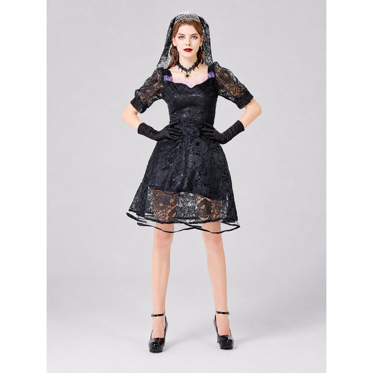 Black Gothic Lace Dress