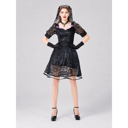 Black Gothic Lace Dress