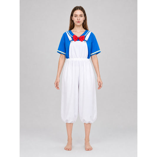 Blue and White Cosplay Costume