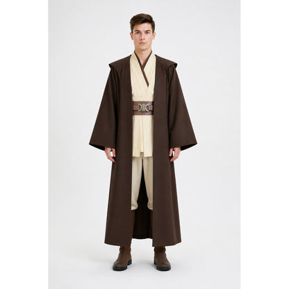 Brown Long Vampire Costume with Belt main product view