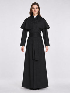 Black Religious Robe Costume for Role-Playing Games