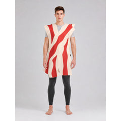 Carnival Tunic Costume with Red Stripes