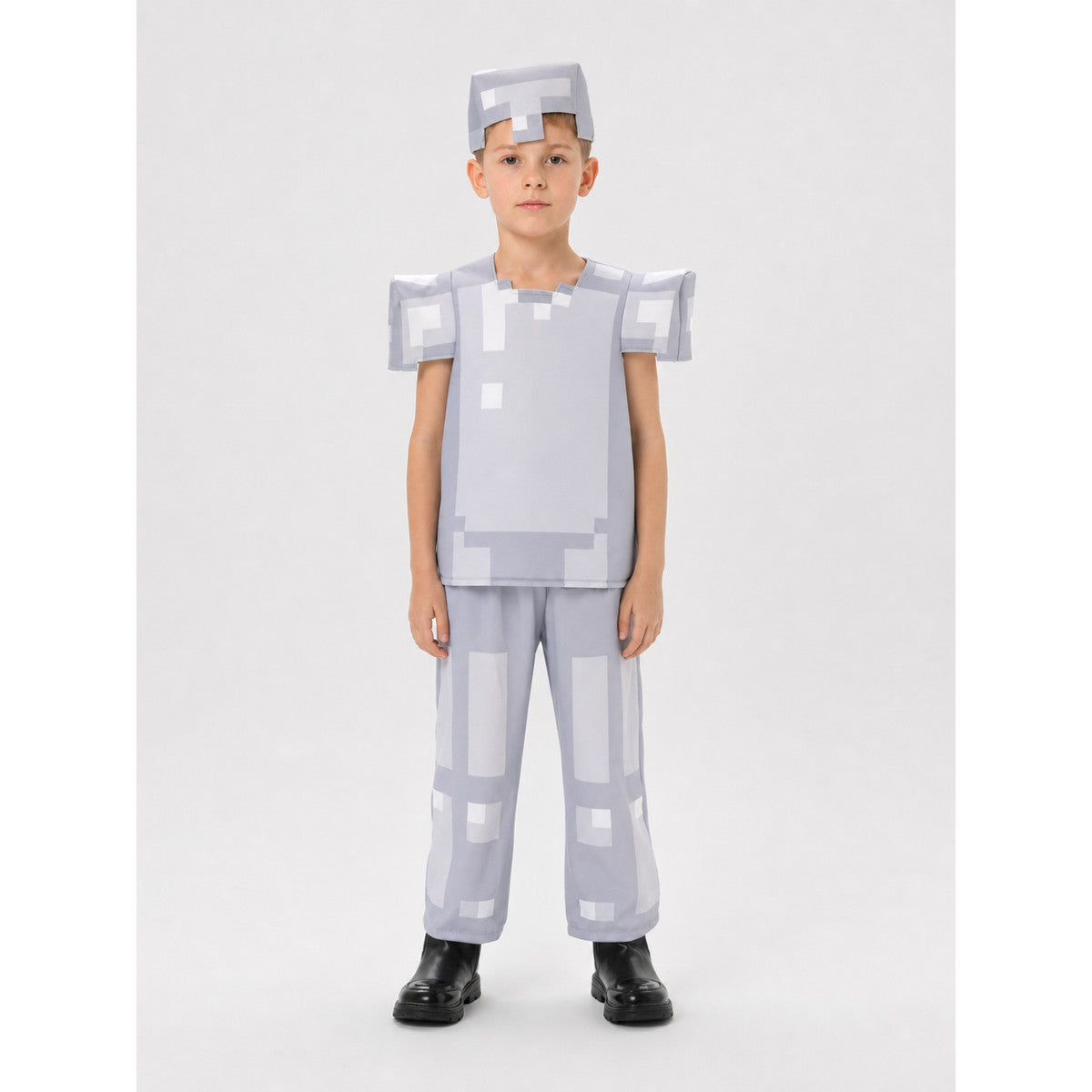 Minecraft Character Costume: Pixel Armor for Cosplay on-model view