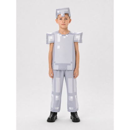 Minecraft Character Costume: Pixel Armor for Cosplay on-model view