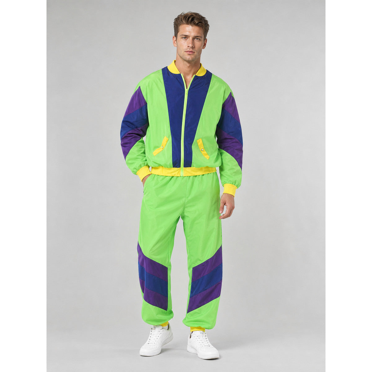 Retro Disco Costume with Jacket, Pants, and Headband