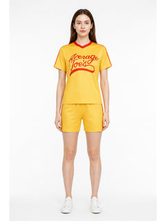 Sports Set: T-Shirt and Shorts, Red Trim