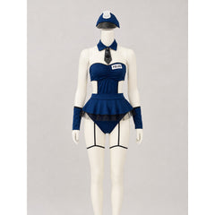 Police Costume with Short Skirt and Cap