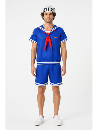 Sailor Costume with White Hat and Red Tie main product view