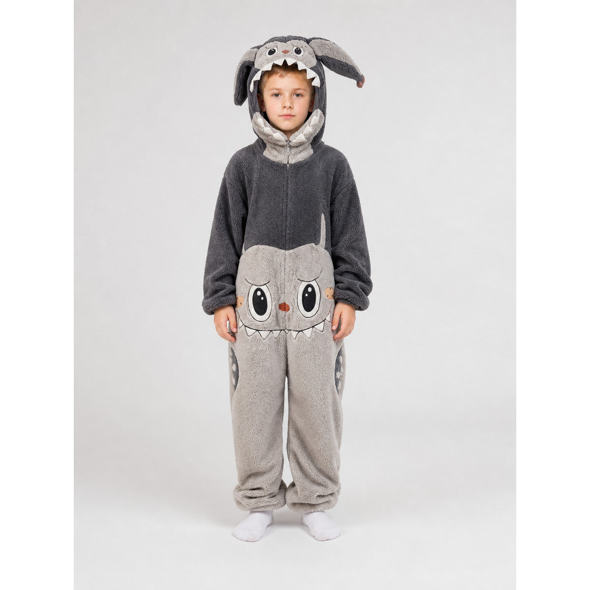 Hooded Carnival Jumpsuit Costume main product view