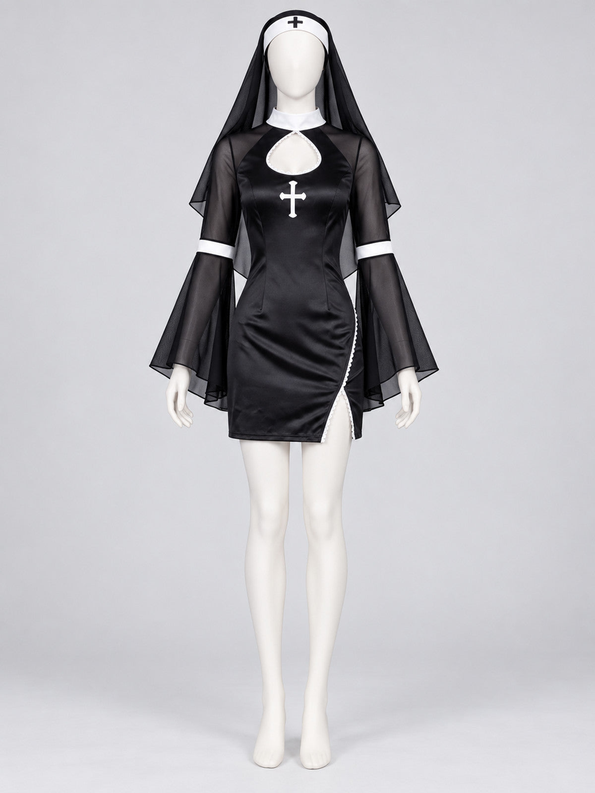 Nun Costume with White Cross