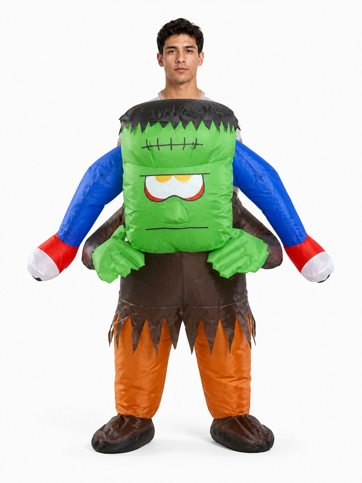 Inflatable Frankenstein Costume, Carnival, Halloween front view