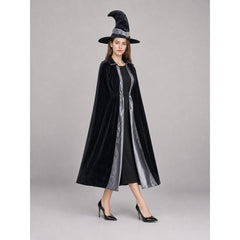 Witch Costume: Dress, Belt, and Pointed Hat