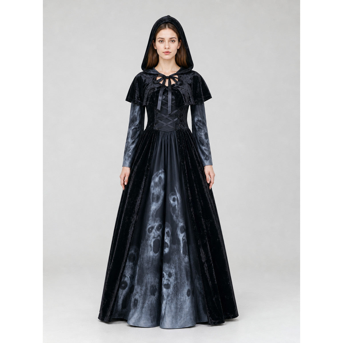 Gothic Costume: Hooded Dress and Cape