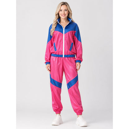 Retro Disco Costume with Jacket and Pants for Shows on-model view
