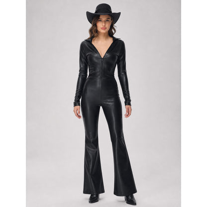 Black Wide-Brim Cowboy Hat with Braid