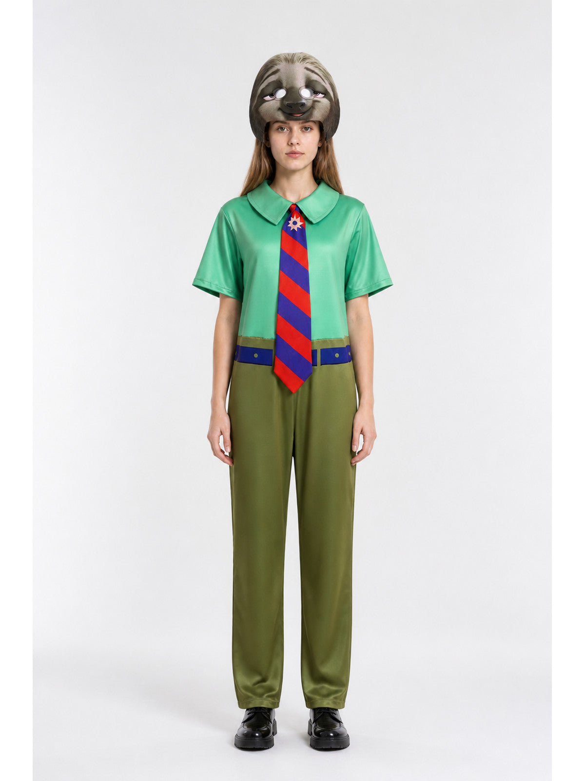 Sloth Carnival Costume, Hooded Jumpsuit main product view