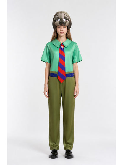 Sloth Carnival Costume, Hooded Jumpsuit main product view