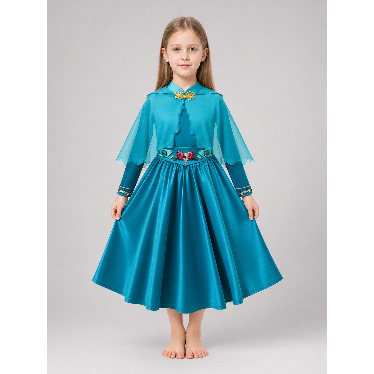 Fiona Kids' Dress for Cosplay and Halloween on-model view