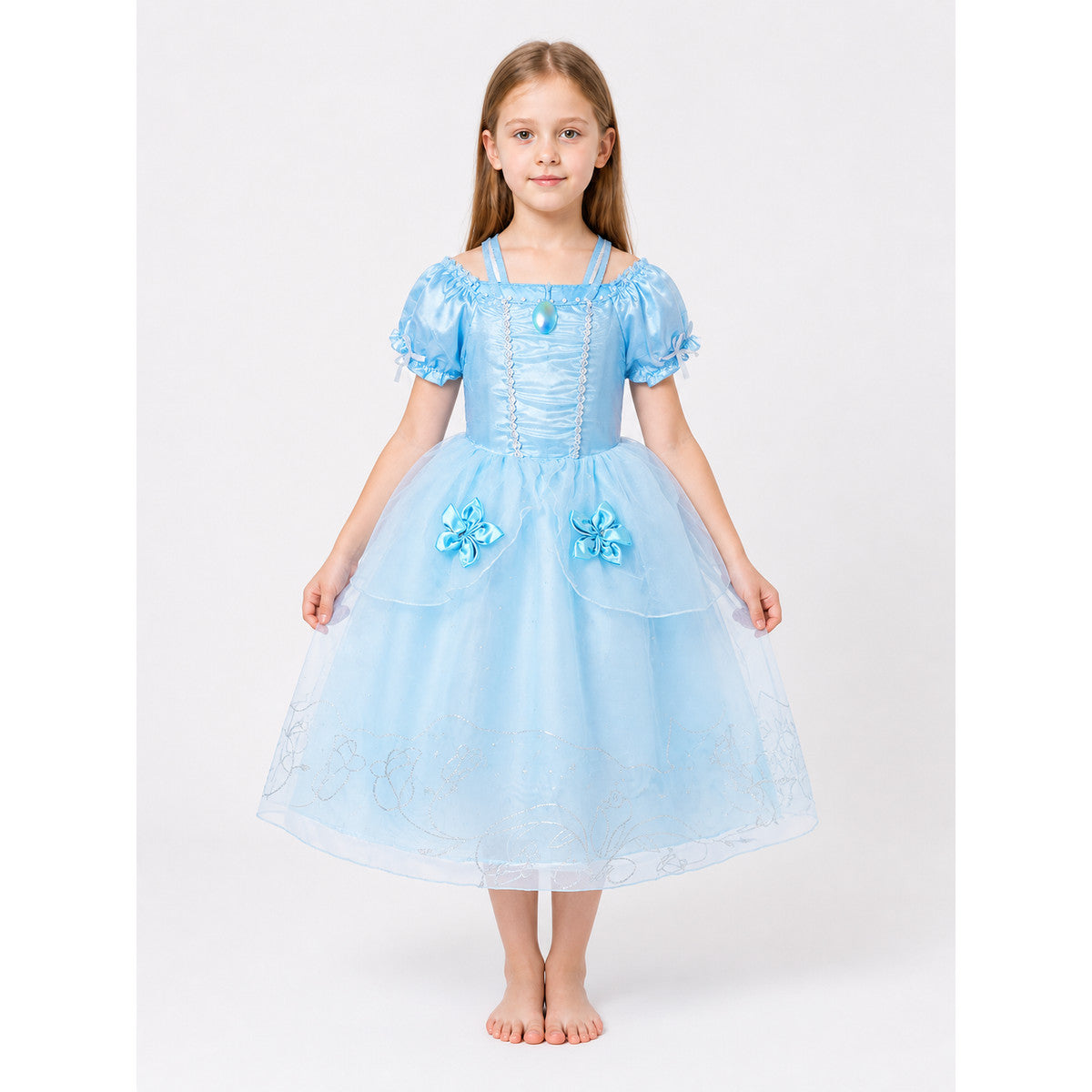 Blue Princess Carnival Costume for Halloween main product view