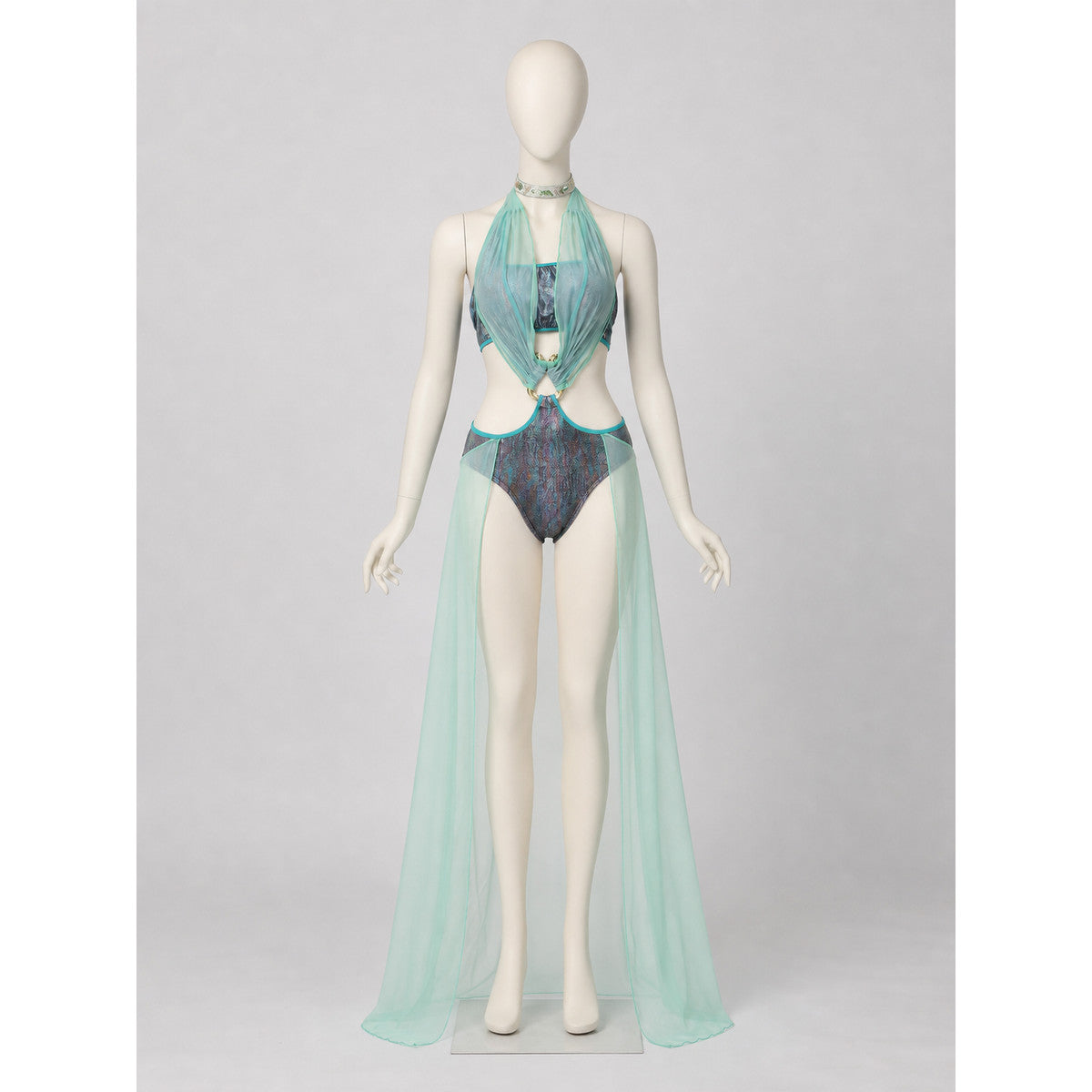 Medusa Cosplay Costume, Two-Piece Stage Costume front view