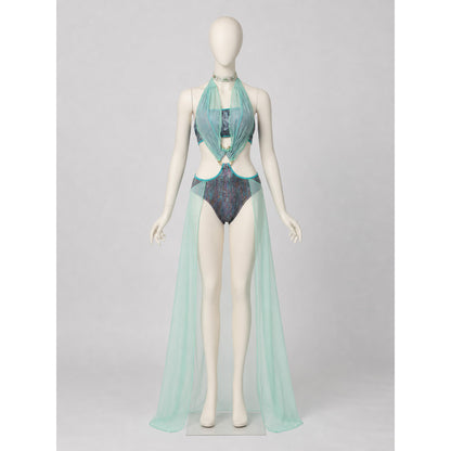 Medusa Cosplay Costume, Two-Piece Stage Costume front view