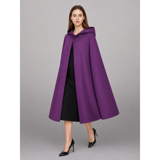 Purple Hooded Carnival Cloak