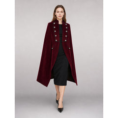 Costume Tailcoat in Burgundy with Black Lapels