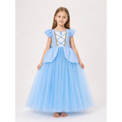 Light Blue Princess Costume Dress for Halloween