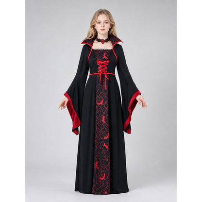 Vampire Cosplay Dress, Red and Black