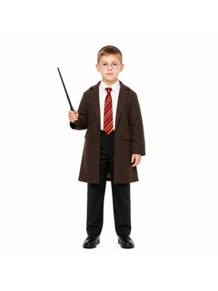 Unisex Wizard Halloween Costume Accessories 3-Piece Set with Round Glasses