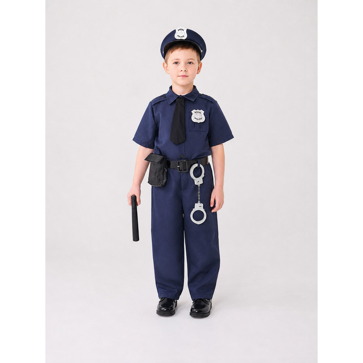 Police Costume for Role Play, 9 Pieces