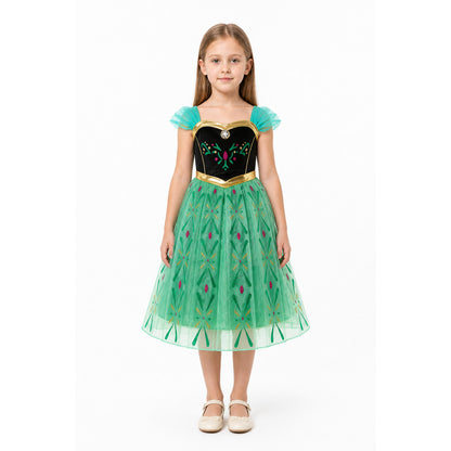 Children’s Frozen dress with mesh and sequins main product view