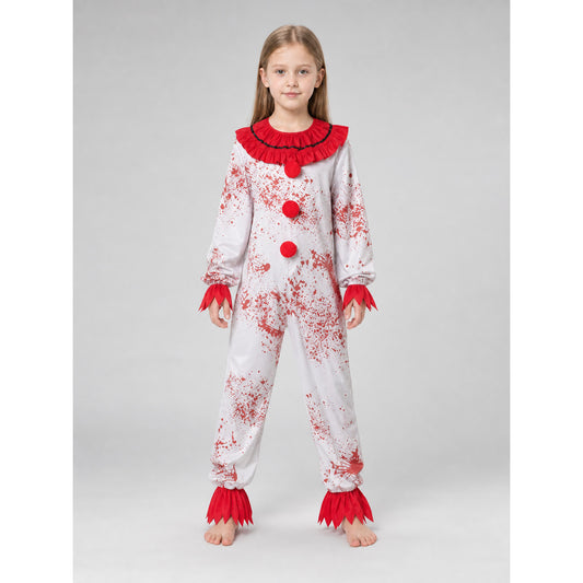 Scary Clown Costume for Halloween and Cosplay on-model view
