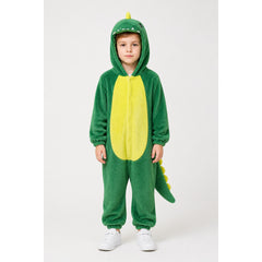 Dinosaur Jumpsuit with Tail and Hood
