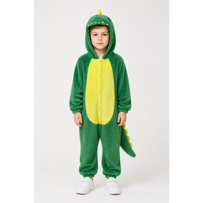 Dinosaur Jumpsuit with Tail and Hood main product view