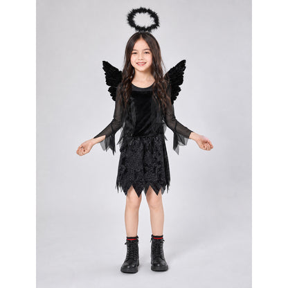 Angel Costume with Wings and Halo for Cosplay