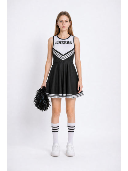 Cheerleading Dress with Pom-Pom and Knee-High Socks main product view