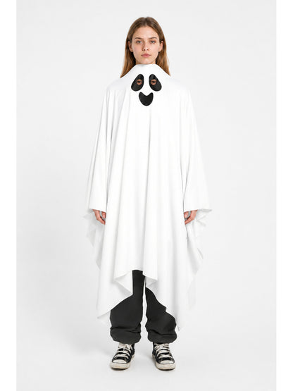 Hooded Ghost Costume with Long Hem main product view