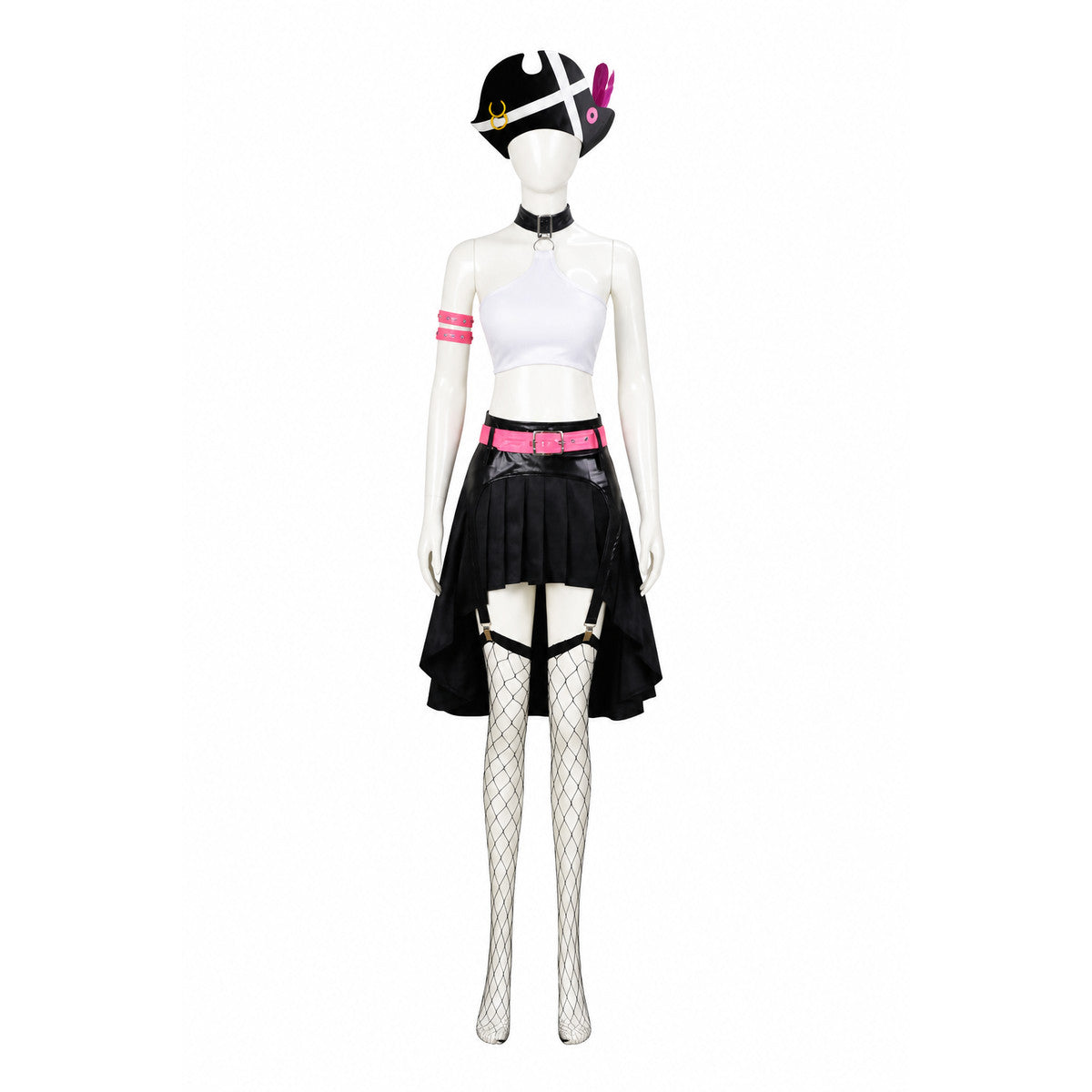 Pirate Cosplay Costume with Hat, Top, and Skirt main product view
