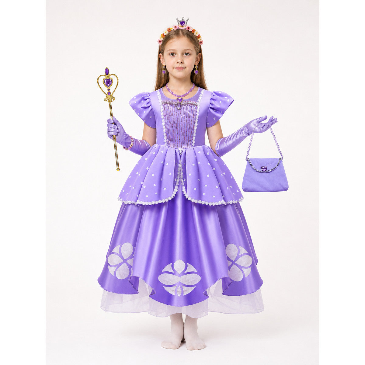 Purple Princess Costume for Halloween main product view