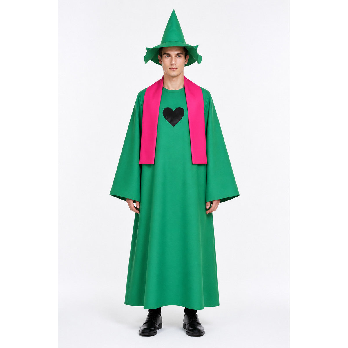 Ralsei Cosplay Costume from Undertale with a Pointed Hat and Scarf main product view