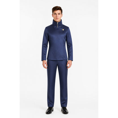 Anime Cosplay Costume with High Collar and Pants main product view