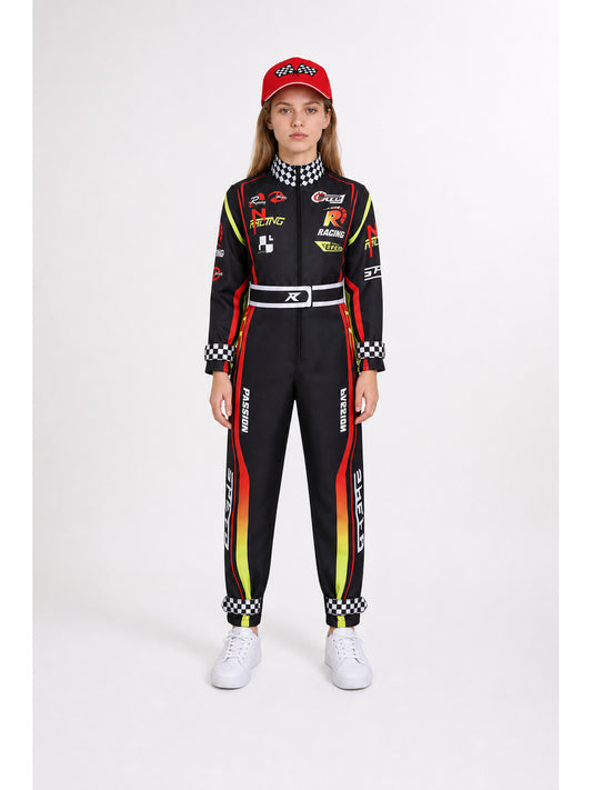 Kart Racing Jumpsuit with Belt and Cap main product view