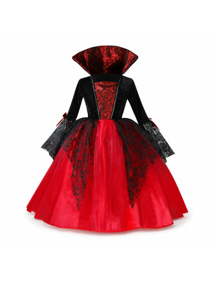 Girls' Stitch Cosplay Dress Cute Cartoon Movie Same-Style Costume for Halloween