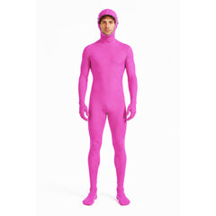 Hooded Zentai Jumpsuit with Open Face