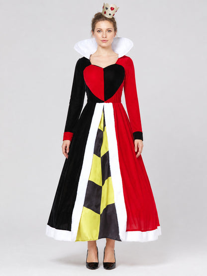Red Queen Dress for Halloween, M-XL on-model view