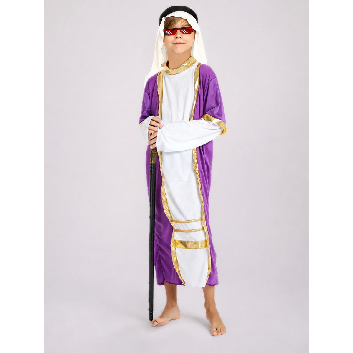 Children's Arabian Costume with Accessories on-model view