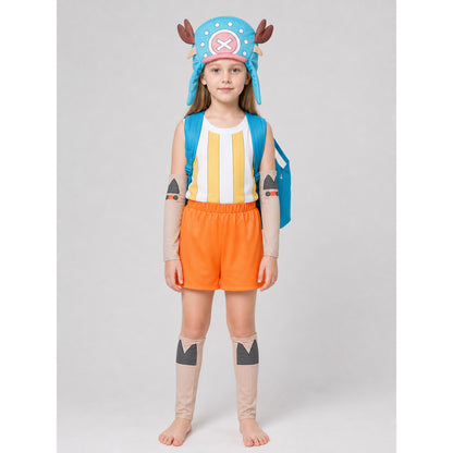 Chopper Cosplay Costume, 6-Piece Set on-model view